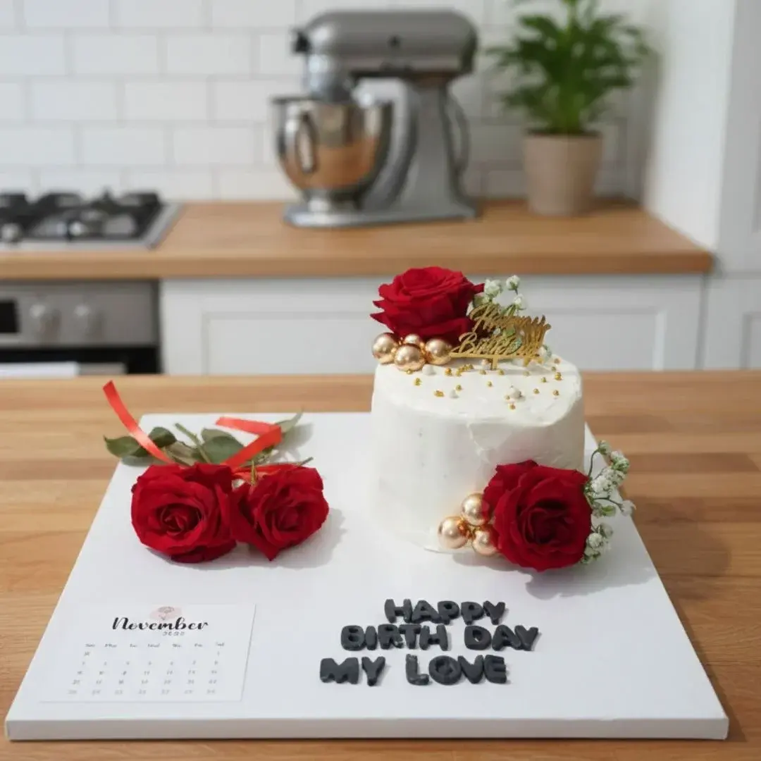 Customized Calendar Cake Platter
